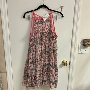 NWT Charming Pink Floral Kids Dress in Sz 16